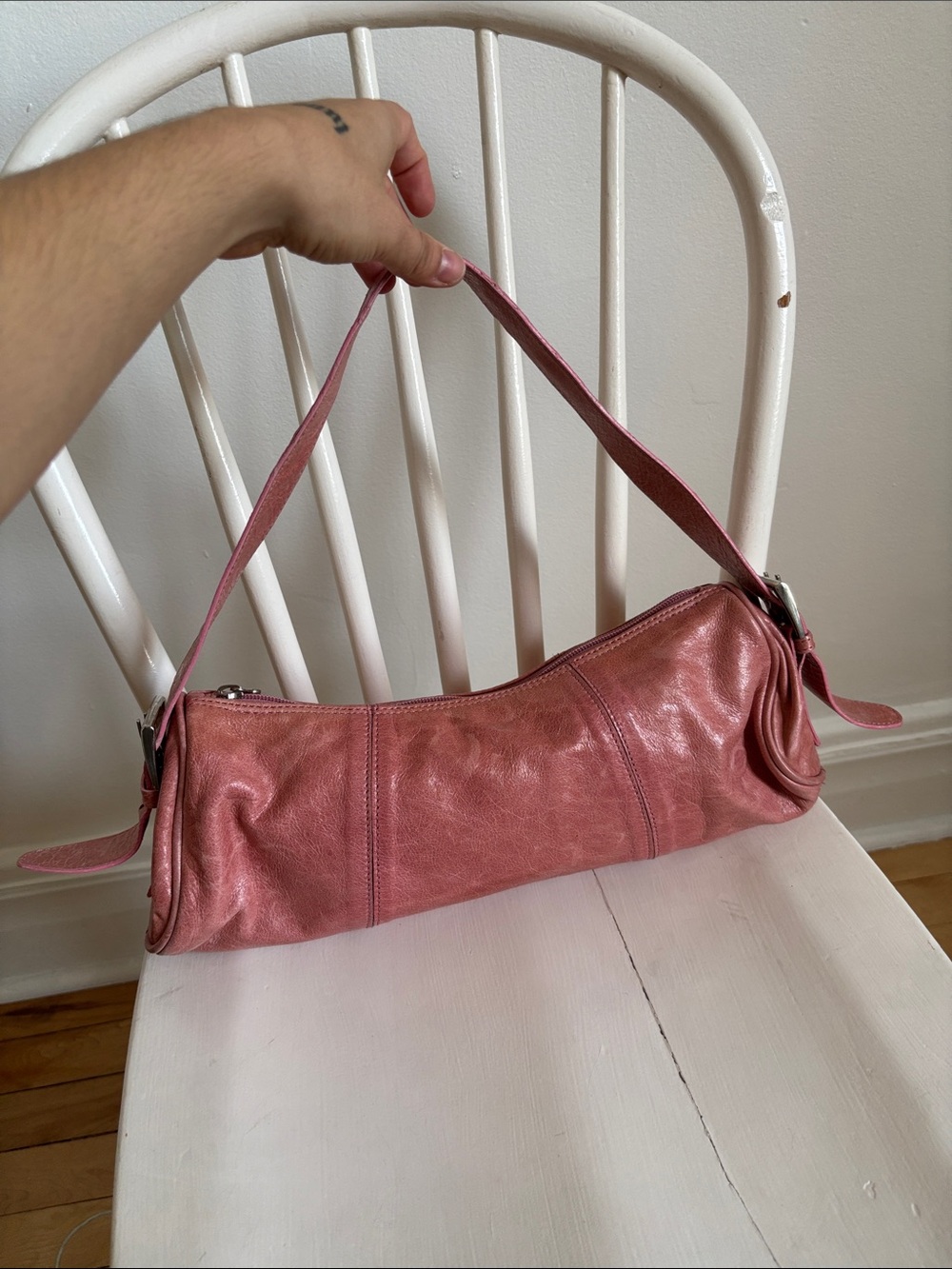 Everyday Shoulder Bag in Rosewood Pink